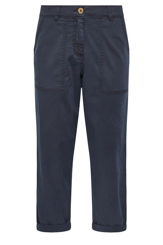 M&Co Navy Blue Carpenter Trousers | M&Co 5