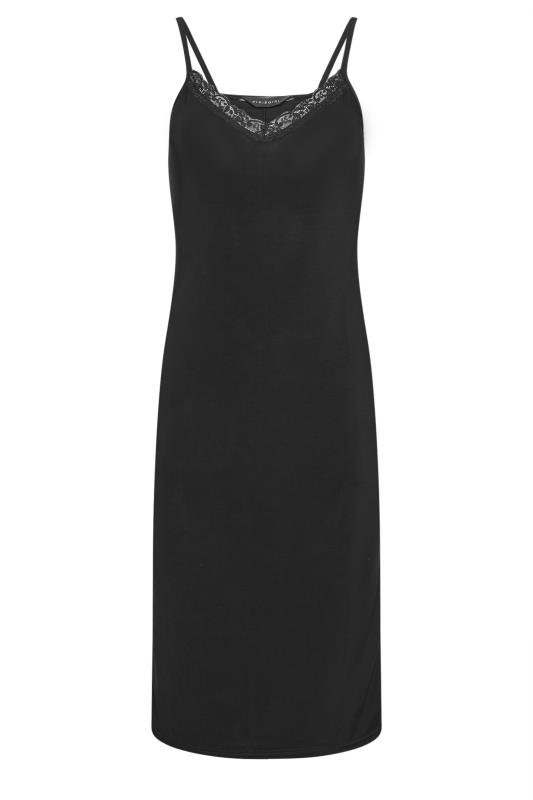 PixieGirl Petite Womens Black Midi Slip Dress | PixieGirl 5