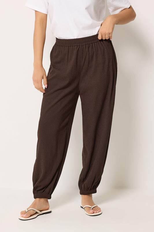  M&Co Petite Chocolate Brown Balloon Trousers