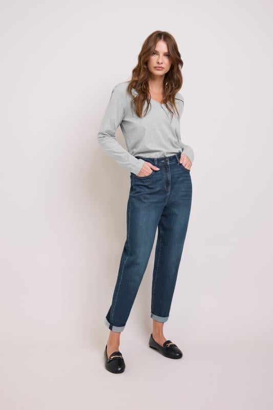 M&Co Indigo Blue Mom Jeans