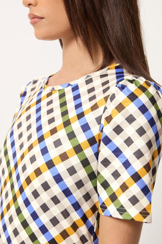 PixieGirl Petite Women's Blue Gingham Maxi Dress | PixieGirrl 4