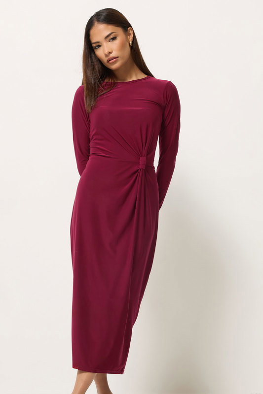 petite burgundy midi dress PixieGirl Womens Red Knot Front size:Tailored and make a striking Ripples Cami Beach Dress What Color Dress Shirt