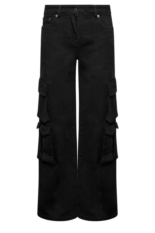 PixieGirl Black Multi Pocket Wide leg Cargo Trousers | PixieGirl 7
