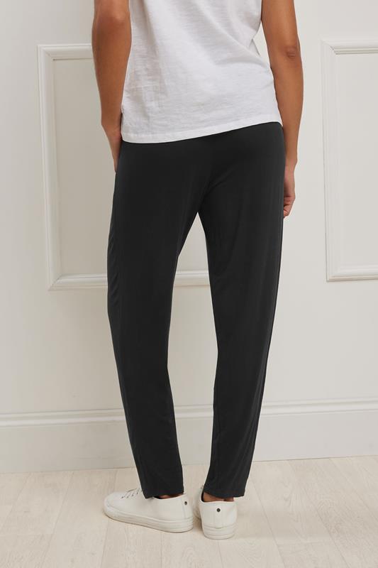 M&Co Black Soft Jersey Hareem Trousers | M&Co 4