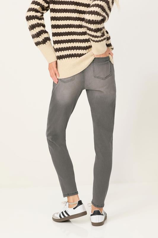 PixieGirl Petite Women's Grey Stretch Skinny AVA Jeans | PixieGirl 4