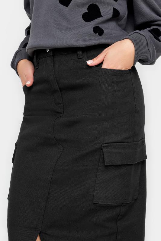 PixieGirl Black Utility Midi Skirt | PixieGirl  4