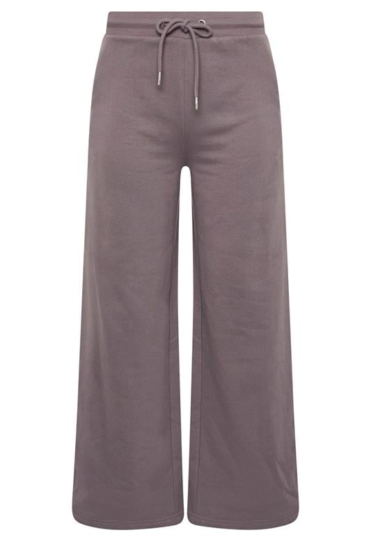 PixieGirl Petite Women's Plum Purple Side Stripe Wide Leg Joggers | PixieGirl 6