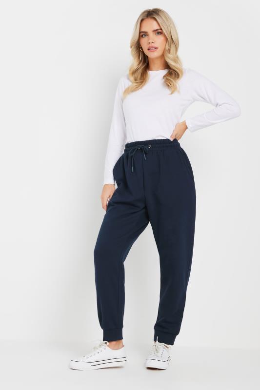  M&Co Petite Navy Blue Cuffed Joggers