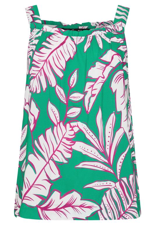 M&Co Petite Green Leaf Print Cami Top | M&Co 5