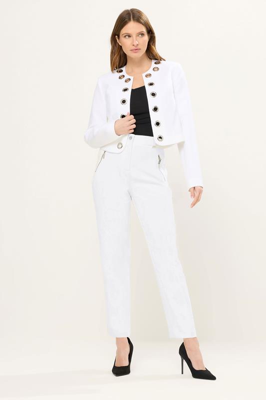 STAR Ivory White Eyelet Jacket | StarByJM 1