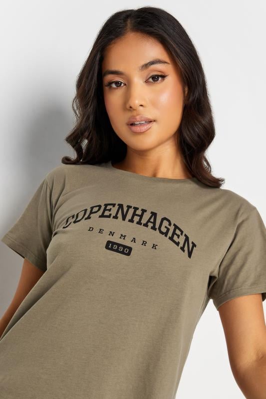 PixieGirl Brown 'Copenhagen' Slogan T-Shirt | PixieGirl 4