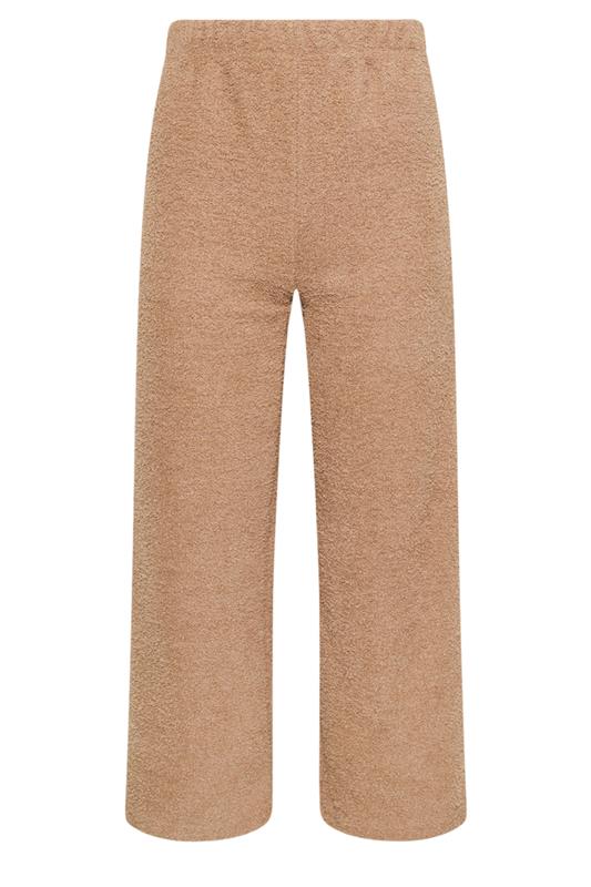 PixieGirl Petite Women's Camel Brown Chenille Wide Leg Trousers | PixieGirl 5