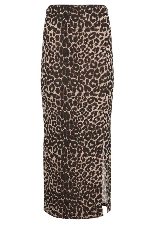 PixieGirl Brown Leopard Print Maxi Skirt | PixieGirl 6