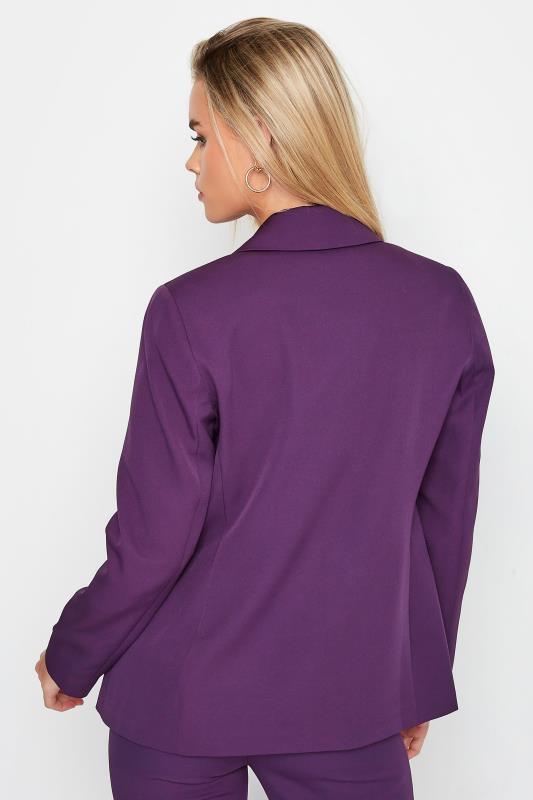 Petite Purple Scuba Lined Blazer | PixieGirl 3