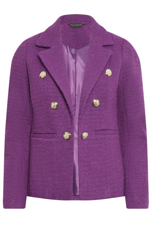 PixieGirl Purple Check Boucle Blazer | PixieGirl  5