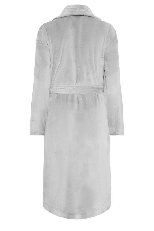 PixieGirl Light Grey Shawl Collar Dressing Gown | PixieGirl 7