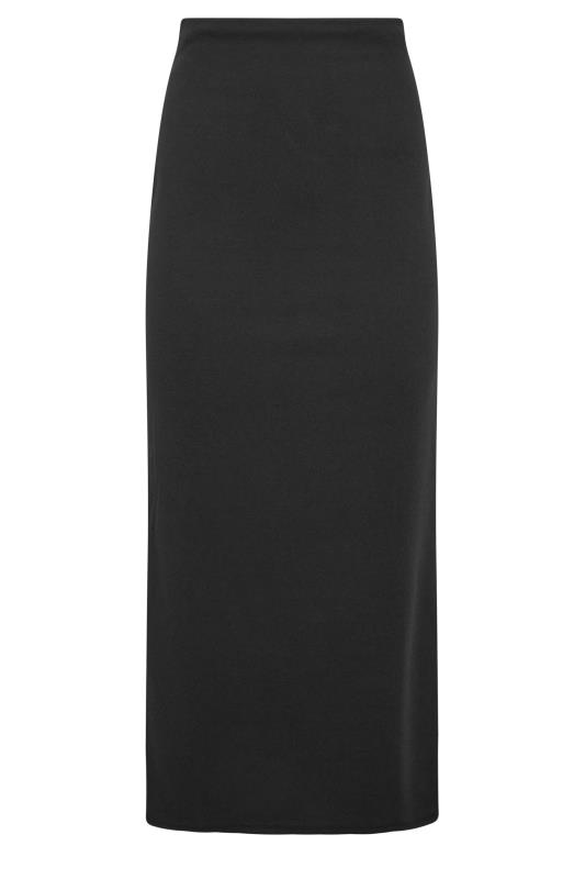 Petite Black Scuba Maxi Skirt | PixieGirl 7