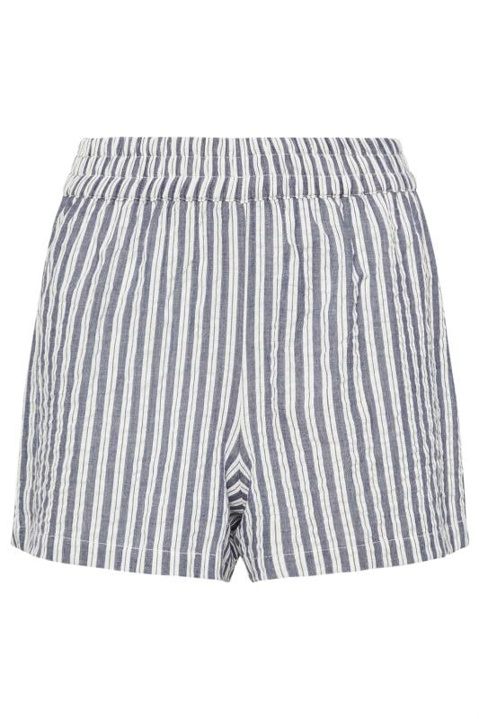 Petite  PixieGirl Navy Blue Stripe Shorts