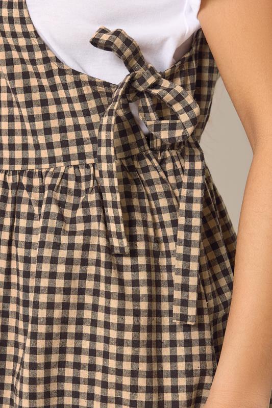 brown burgundy dress Women's Sage Cord Pinafore Dress Brown