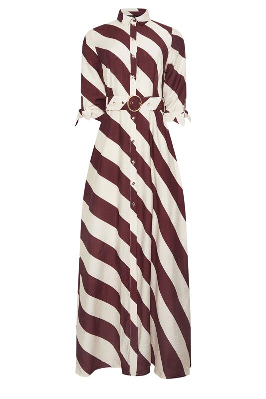 STAR Burgundy Red Stripe Shirt Dress | StarByJM 2