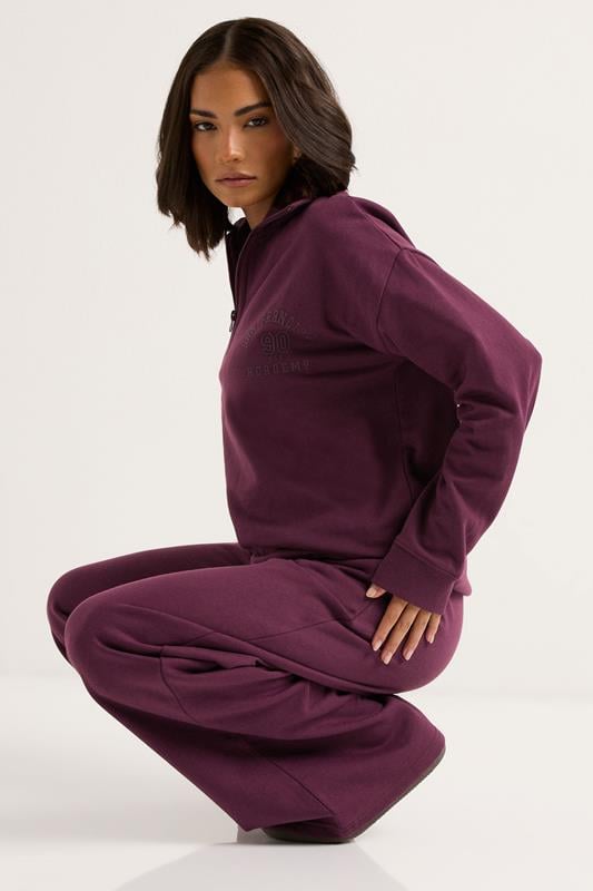 PixieGirl Petite Women's Burgundy Red 'San Francisco' Zip Sweatshirt | PixieGirl 4
