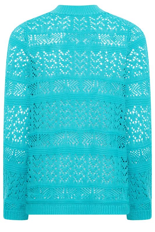 Petite Light Blue Crochet Top | PixieGirl 7