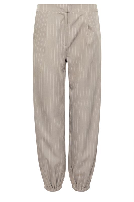 PixieGirl Petite Women's Grey Pinstripe Balloon Trousers | PixieGirl 5