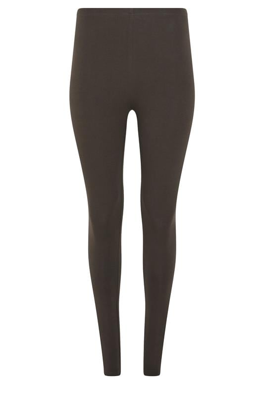 M&Co 2 PACK Black and Chocolate Brown Stretch Leggings | M&Co 7