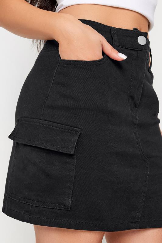 PixieGirl Petite Womens Black Cargo Mini Skirt | PixieGirl 4