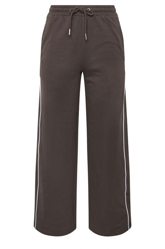 PixieGirl Petite Women's Chocolate Brown Contrast Jogger | PixieGirl 5