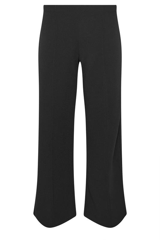 Petite  PixieGirl Petite Black Pintuck Wide Leg Trousers