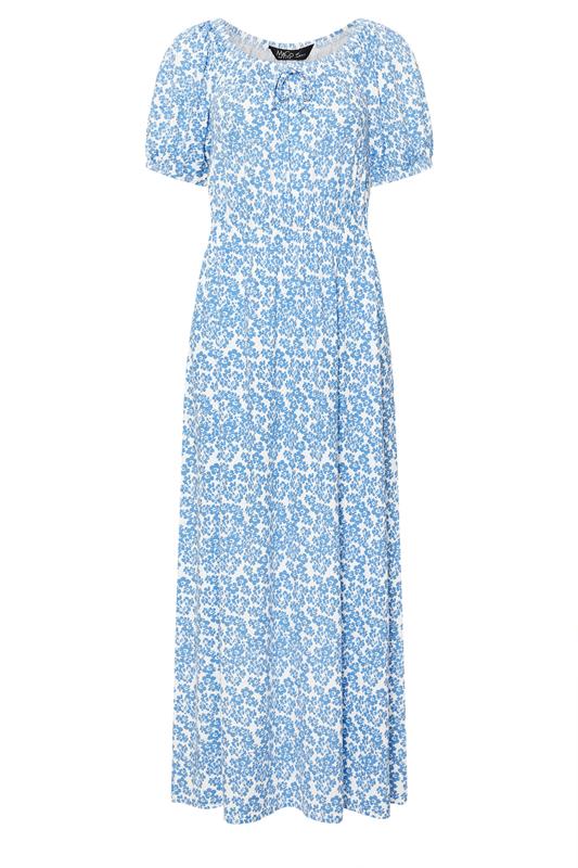 M&Co Blue Mixed Print Maxi Dress | M&Co 5