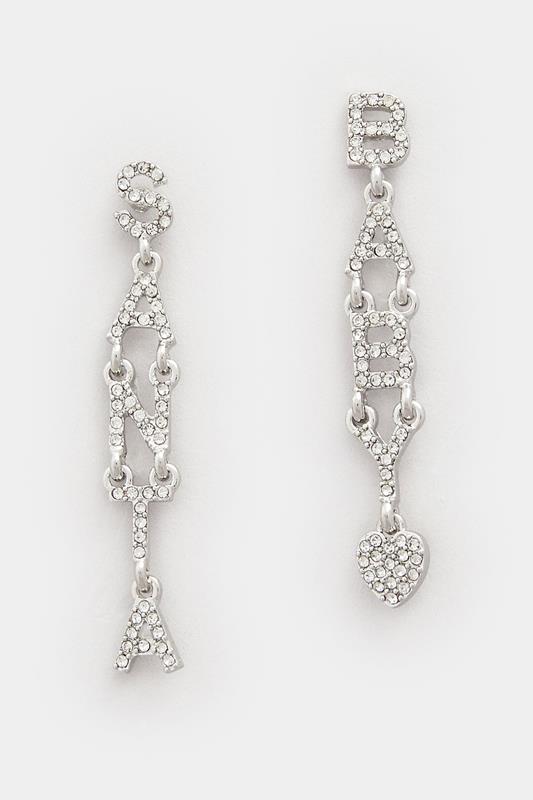 Gold Tone 'Santa Baby' Christmas Novelty Earrings | Yours Clothing 2
