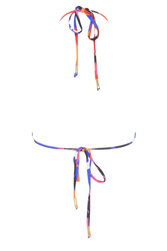 STAR Blue Abstract Print Triangle Bikini Top | StarByJM 7