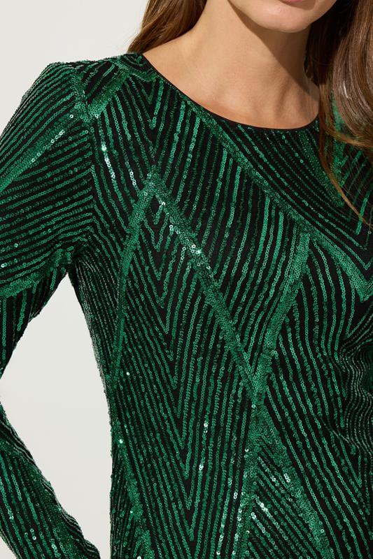 STAR Green Sequin Mini Dress | StarByJM 4