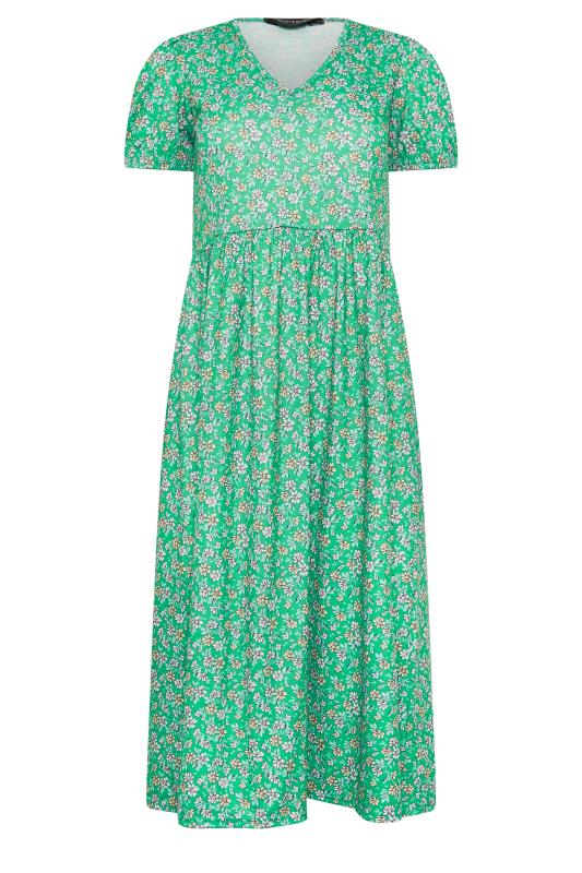 PixieGirl Green Ditsy Floral Print Dress | PixieGirl  6