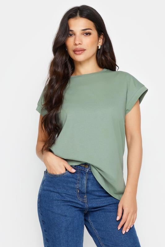 PixieGirl Petite Women's Sage Green Short Sleeve T-Shirt | PixieGirl 1
