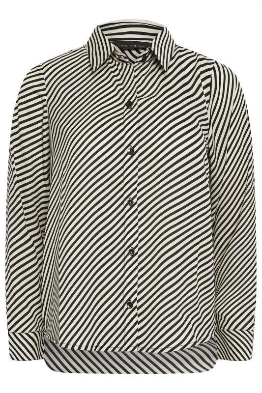 PixieGirl Petite Womens Black Stripe Shirt | PixieGirl  8