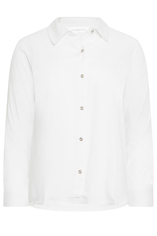 PixieGirl White Long Sleeve Shirt | PixieGirl  6
