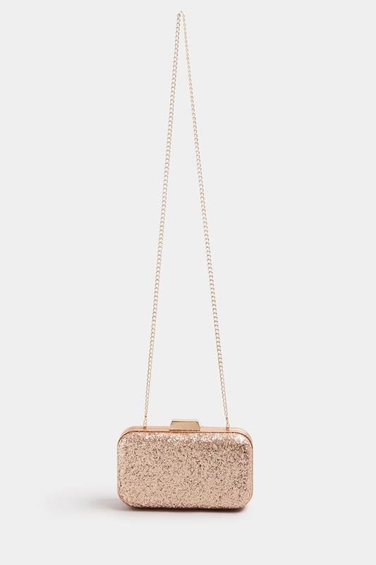 Champagne Gold Sequin Clutch Bag | Yours Clothing 2