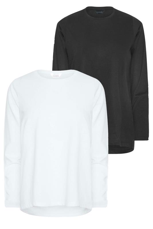 PixieGirl 2 PACK White & Black Long Sleeve Tops | PixieGirl  7