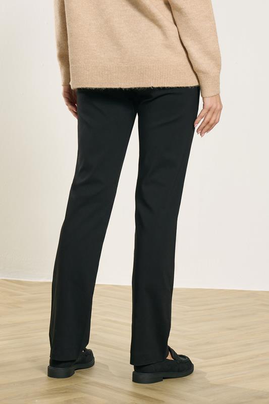 M&Co Black Straight Leg Bengaline Trousers | M&Co  2