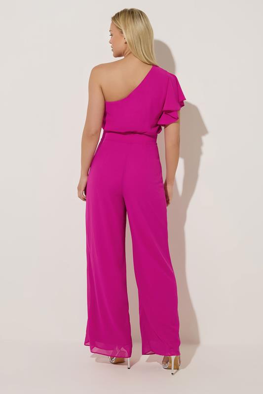 STAR Fuchsia Pink Wide Leg Corsage Jumpsuit | StarByJM 2