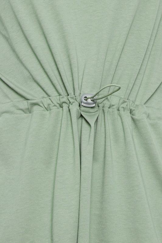 Petite Khaki Green Toggle Tunic Top | PixieGirl  5