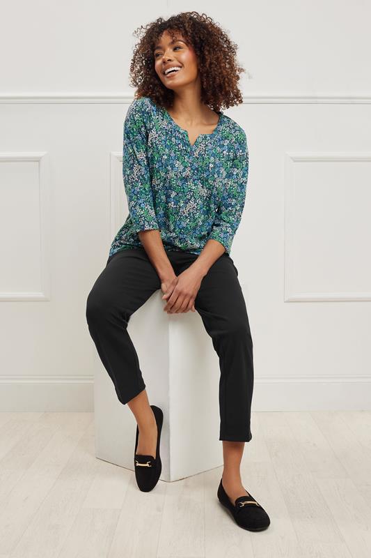M&Co Black Tapered Tailored Trousers | M&Co 1