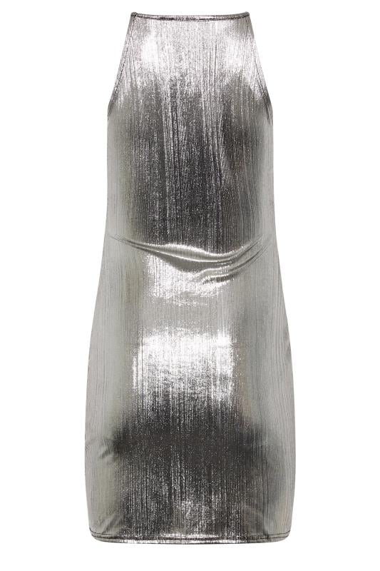 Petite Silver Ring Cut Out Mini Dress | PixieGirl 7
