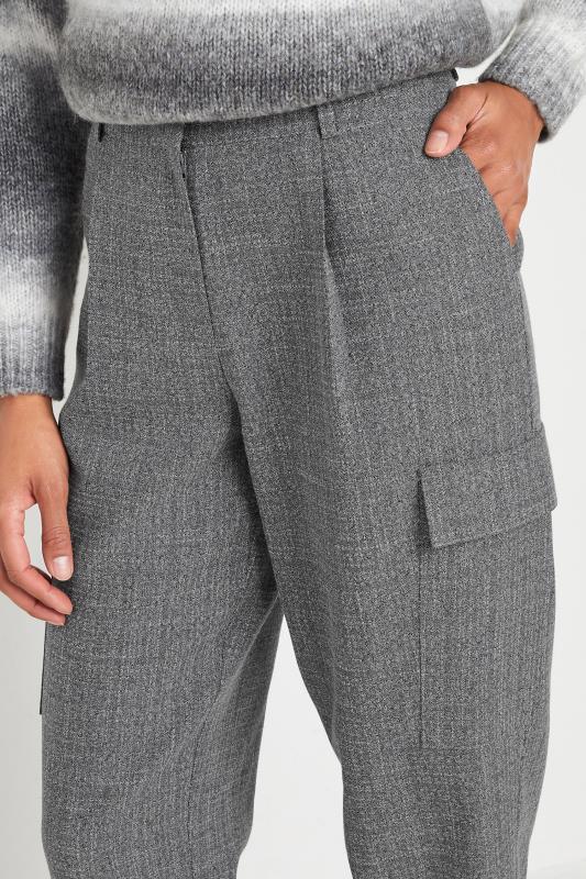 M&Co Grey Textured Cargo Trousers | M&Co 6