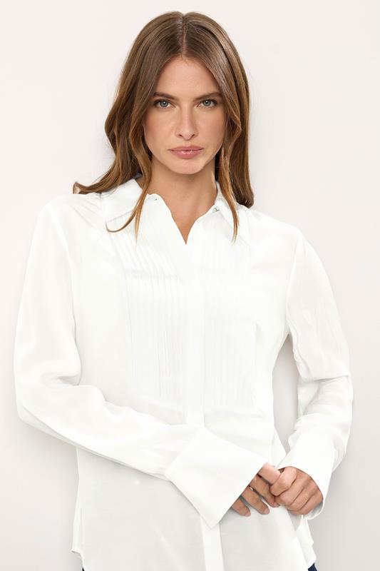 STAR White Pintuck Long Sleeve Shirt | StarByJM 2