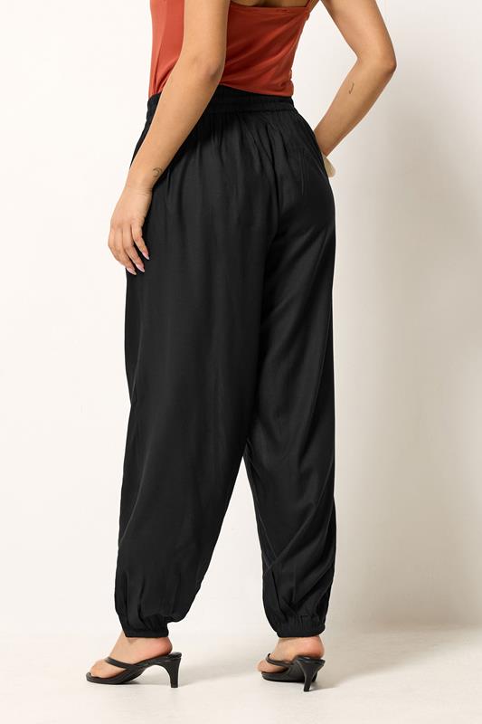 PixieGirl Petite Women's Black Harem Trousers | PixieGirl 2