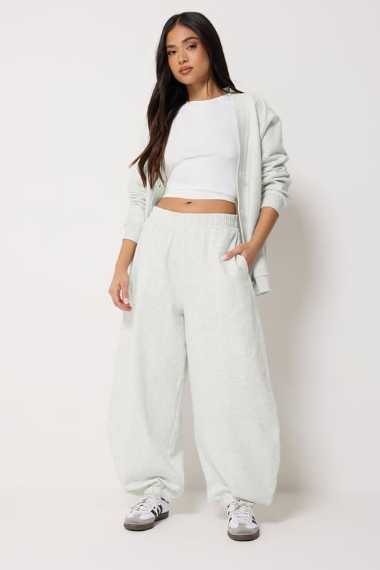  PixieGirl Petite Grey Marl Brushed Balloon Joggers
